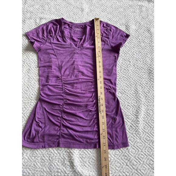 Zella Purple Ruched Active Tee Women's Size M - Picture 4 of 6